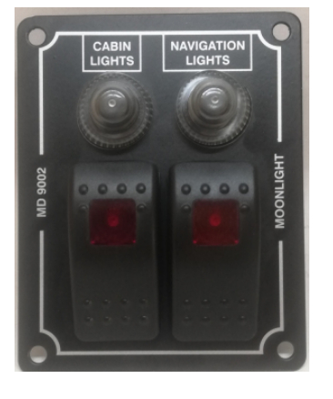 2 li Marin Switch Panel Otomatik Sigortalı